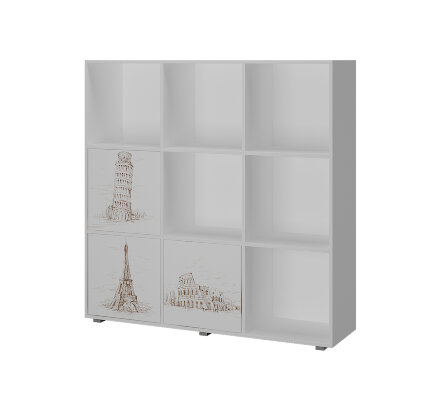 Стеллаж ДМ-9 (фасады с фотопечатью) 