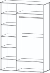 Шкаф 1500 мм 3-х створчатый Марракеш